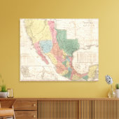 De Verenigde Staten en Mexico Canvas Afdruk (Insitu (Woonkamer))