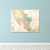 De Verenigde Staten en Mexico Canvas Afdruk (Insitu (Houten vloer))