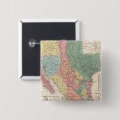 De Verenigde Staten en Mexico Vierkante Button 5,1 Cm (Voorkant /achterkant)