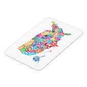 De Verenigde Staten in Names Magneet (Linkerzijde)