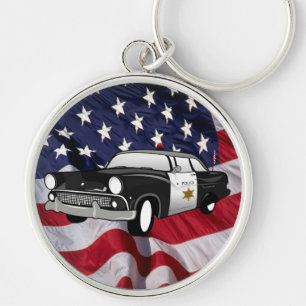 De Verenigde Staten van Amerika 59  politieauto Sleutelhanger