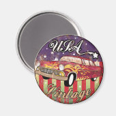 De Verenigde Staten van Amerika 59 vintage Magneet (Voorkant / Achterkant)