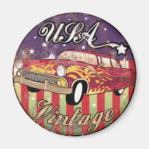 De Verenigde Staten van Amerika 59 vintage Magneet