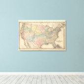 De Verenigde Staten van Amerika Canvas Afdruk (Insitu (Houten vloer))