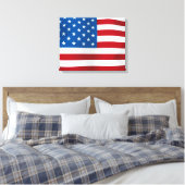 De Verenigde Staten van Amerika Canvas Afdruk (Insitu (Slaapkamer))