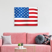 De Verenigde Staten van Amerika Canvas Afdruk (Insitu (Woonkamer))