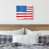 De Verenigde Staten van Amerika Canvas Afdruk (Insitu (Slaapkamer))