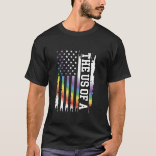 De Verenigde Staten van Amerika hebben de regenboo T-shirt