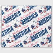 De Verenigde Staten van Amerika op 4 juli Cadeaupapier (Vlak)