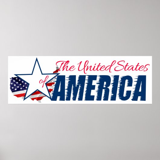 De Verenigde Staten van Amerika op 4 juli Poster (Voorkant)