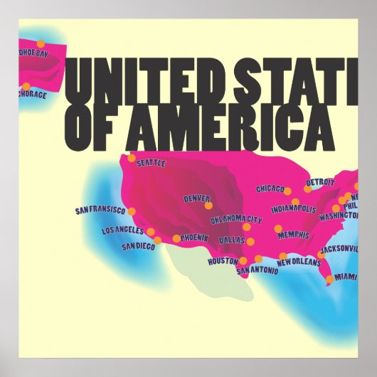 De Verenigde Staten van Amerika Poster (Voorkant)