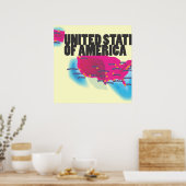 De Verenigde Staten van Amerika Poster (Keuken)