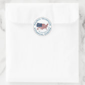 De Verenigde Staten van Amerika Sticker (Tas)