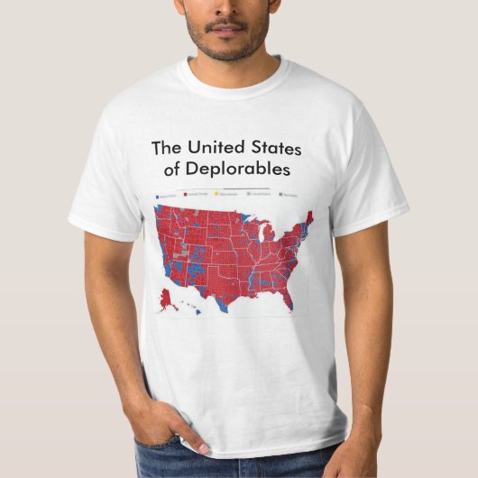 De Verenigde Staten van deplorabele tijden T-shirt (Voorkant)