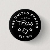 De Verenigde Staten van Texas Button / Pin (Voorkant)