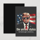 De Verenigde Staten zijn weer een meritocratie gew Bedankkaart (Voorkant / Achterkant)