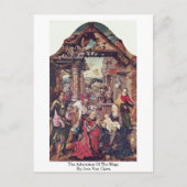 De verergering van de Magi door Joos van Cleve Briefkaart (Voorkant)