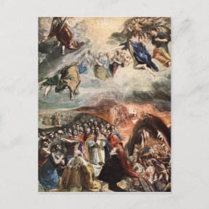 De verergering van de naam van Jezus door El Greco Briefkaart