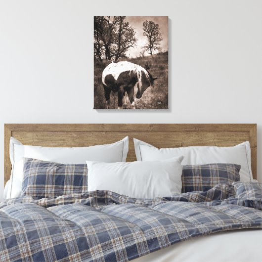 De verf canvas afdruk (Insitu (Slaapkamer))
