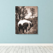 De verf canvas afdruk (Insitu (Houten vloer))