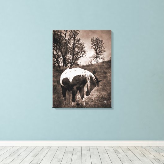 De verf canvas afdruk (Insitu (Houten vloer))