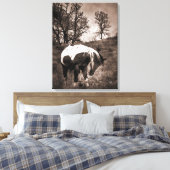 De verf canvas afdruk (Insitu (Slaapkamer))