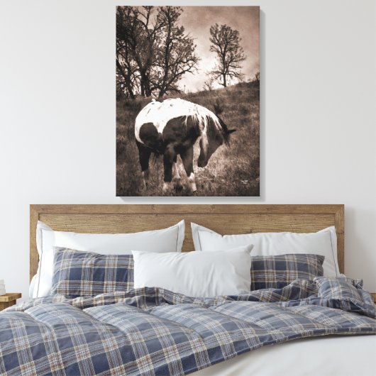 De verf canvas afdruk (Insitu (Slaapkamer))