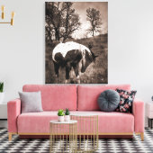 De verf canvas afdruk (Insitu (Woonkamer))