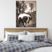 De verf canvas afdruk (Insitu (Slaapkamer))