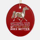 De verf doet het beter keramisch ornament (Links)