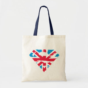 De verf strijkt Brits s-Schild Tote Bag