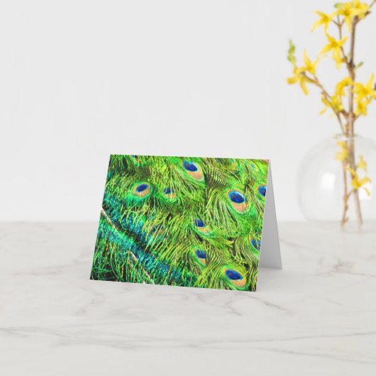 De Verf van de pauw Kaart (Gele Bloem)