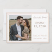 De Verfijnde Katholieke Bruiloft Save The Date (Voorkant)