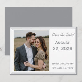 De verfijnde katholieke bruiloft save the date
