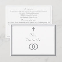 De verfijnde katholieke zilveren en witte bruiloft