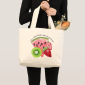 De verfrissende smaak van de zomer grote tote bag (Voorkant (product))