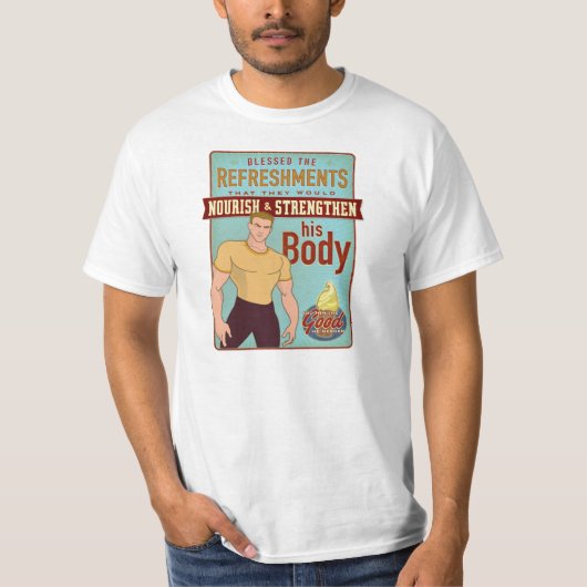 De verfrissingen zijn ingekort. unisex shirt. t-shirt (Voorkant)
