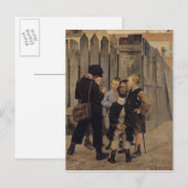 De vergadering, 1884 briefkaart (Voorkant / Achterkant)