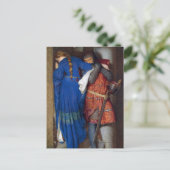 De vergadering op de torentetrappen door F.W. Burt Feestdagenkaart (Staand voorkant)