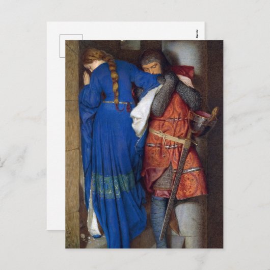 De vergadering op de torentetrappen door F.W. Burt Feestdagenkaart (Voorkant / Achterkant)