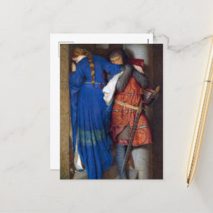 De vergadering op de torentetrappen door F.W. Burt Feestdagenkaart