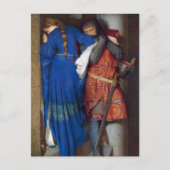 De vergadering op de torentetrappen door F.W. Burt Feestdagenkaart (Voorkant)