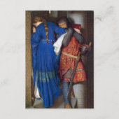 De vergadering op de torentetrappen door F.W. Burt Informatiekaartje (Voorkant)