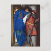 De vergadering op de torentetrappen door F.W. Burt Informatiekaartje (Achterkant)