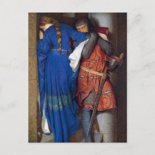 De vergadering op de torentetrappen door F.W. Burt Uitnodiging Briefkaart (Voorkant)