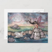 De vergadering plaatst de Kunst van Fairy en van S Briefkaart (Voorkant / Achterkant)