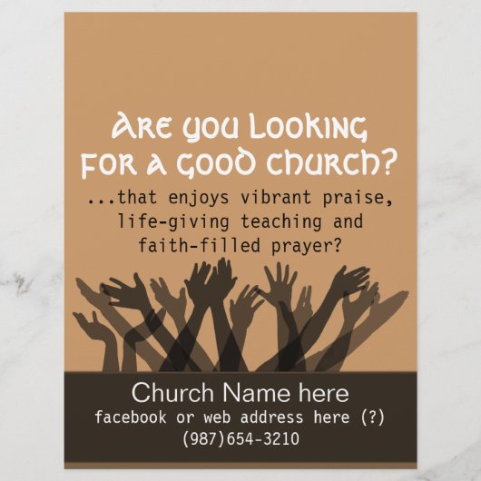 De vergadering van de eer nodigt.Bijbel.Healing.Pr Flyer (Voorkant)