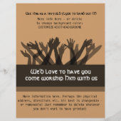 De vergadering van de eer nodigt.Bijbel.Healing.Pr Flyer (Achterkant)