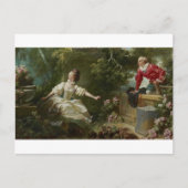 De vergadering van het Briefkaart Jean Honore Frag (Voorkant)