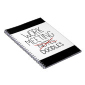 De Vergadering van het werk neemt nota van de grap Notitieboek (Rechterzijde)